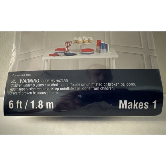 BALLOON GARLAND KIT 65 pc RED, WHITE & BLUE PARTY 6 ft JULY 4th INDEPENDENCE DAY - Picture 3 of 6